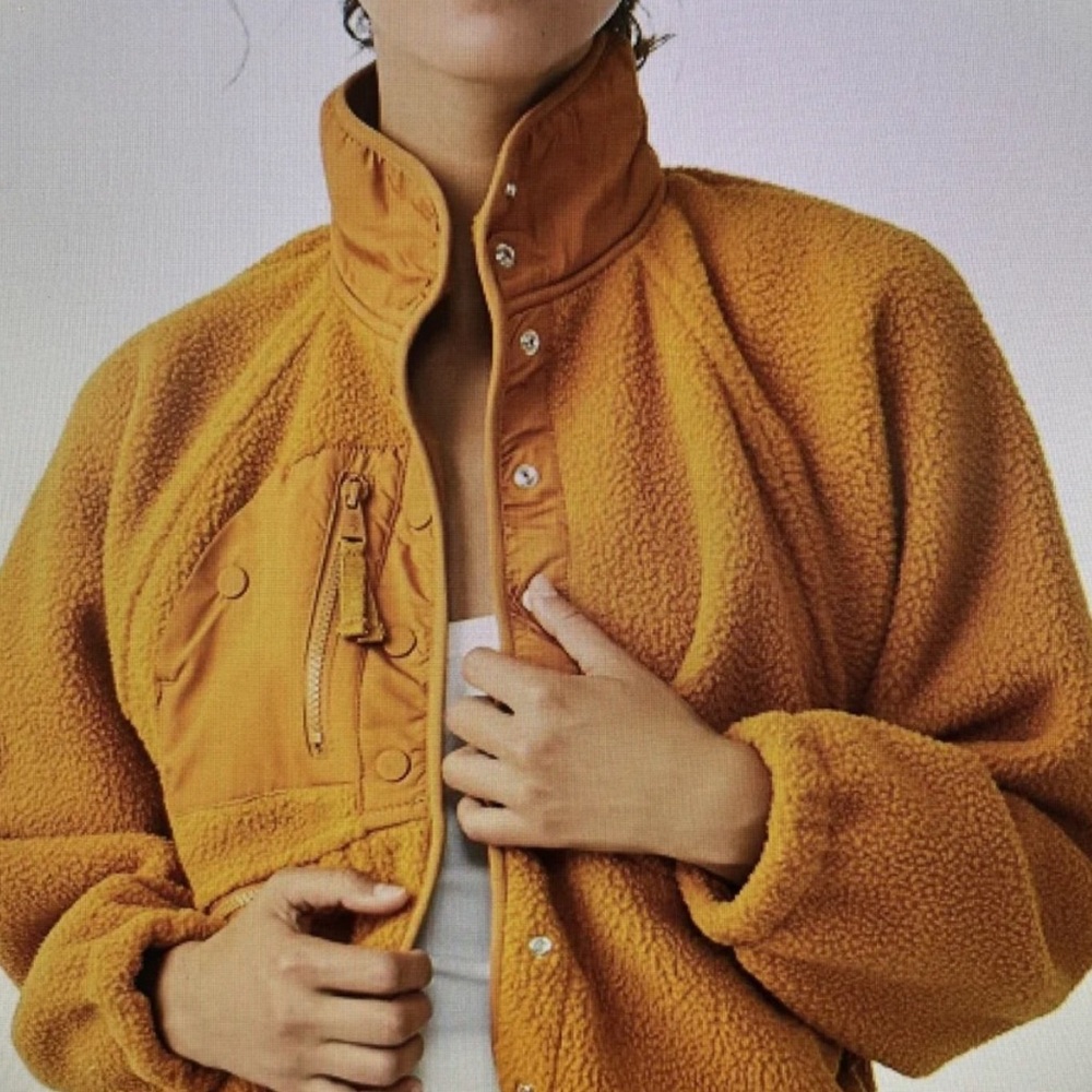 Free people hit the slope fleece jacket.